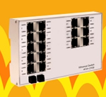 Compact 16-port industrial Ethernet switch