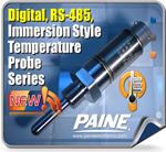 New Programmable Digital Output, Immersion Style Temperature Probe
